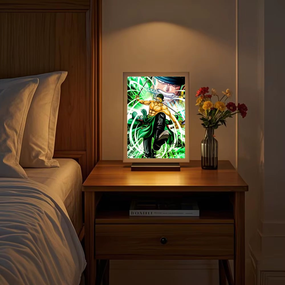  One Piece Luffy Zoro LED Photo Frame