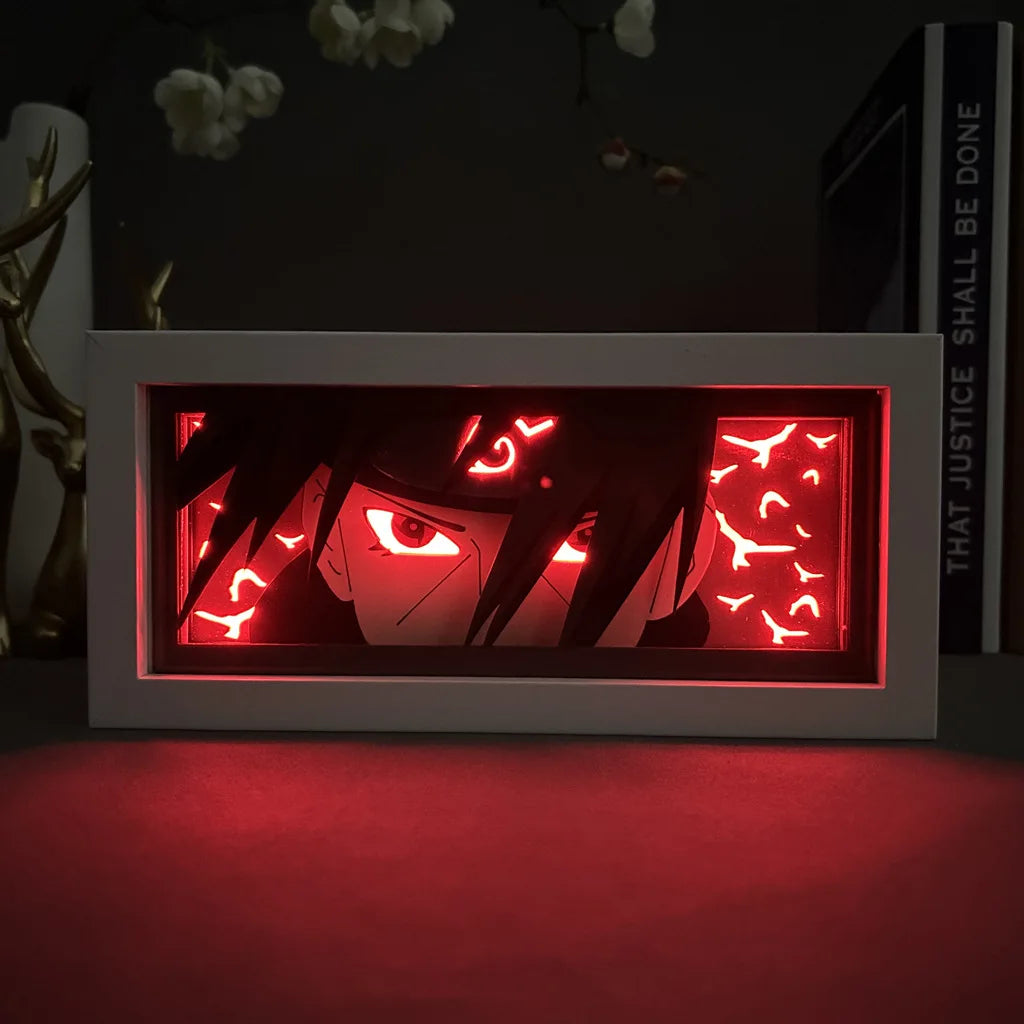 Naruto Akatsuki Light Painting Photo Frame