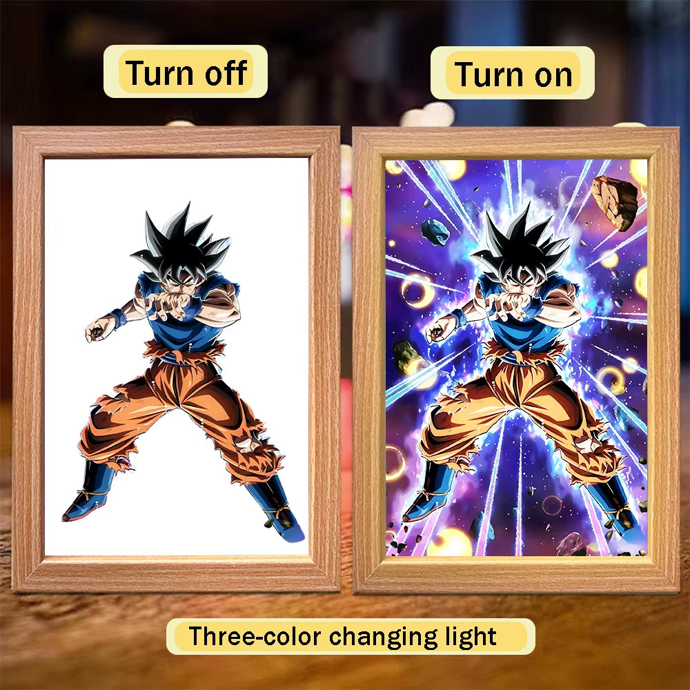 Goku & Vegeta LED Photo Frame